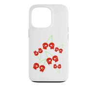 Cerise Rouges Le crâne Yami Kawaii Nu Goth Lolita Menhera Coque pour iPhone 13 Pro