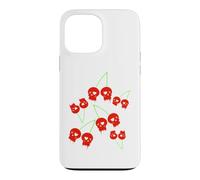 Cerise Rouges Le crâne Yami Kawaii Nu Goth Lolita Menhera Coque pour iPhone 13 Pro Max