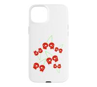 Cerise Rouges Le crâne Yami Kawaii Nu Goth Lolita Menhera Coque pour iPhone 15 Plus