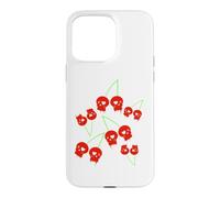 Cerise Rouges Le crâne Yami Kawaii Nu Goth Lolita Menhera Coque pour iPhone 15 Pro Max