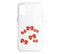 Cerise Rouges Le crâne Yami Kawaii Nu Goth Lolita Menhera Coque pour iPhone 16 Plus