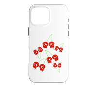 Cerise Rouges Le crâne Yami Kawaii Nu Goth Lolita Menhera Coque pour iPhone 16 Pro Max