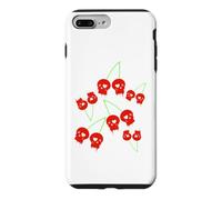 Cerise Rouges Le crâne Yami Kawaii Nu Goth Lolita Menhera Coque pour iPhone 7 Plus/8 Plus