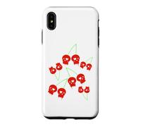 Cerise Rouges Le crâne Yami Kawaii Nu Goth Lolita Menhera Coque pour iPhone XS Max
