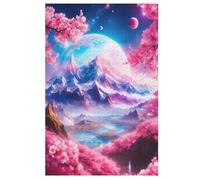 Cerise Tree Japan Art Puzzle en Bois 1000 Pièces pour Adultes Et Enfants, Puzzles Impossible, Jeu De Patience Coloré, À Partir De 12 Ans （78×53cm）