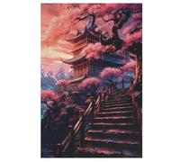 Cerise Tree Japan Art Puzzles Adulte 1000 Pieces Cadeau Famille Puzzle Classique 3D EnfantsJouet en Bois Cadeau Unique (78×53cm)