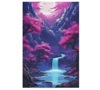 Cerise Tree Japan Art Puzzles De 1000 Pièces, Puzzle pour Adultes en Bois, Jeu D'adresse Toute La Famille, (78×53cm)