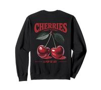 Cerises A Pop of Joy Style Vintage de la Ferme au marché Art Back Sweatshirt