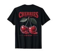 Cerises A Pop of Joy Style Vintage de la Ferme au marché Art Back T-Shirt