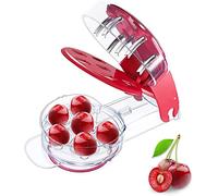 Cerises Dénoyautées et Dénoyauteur, Cerise et Olive Pitter Dénoyauteur de Cerises, pour Petirer Les Noyaux de Fruits des Cerises, des Olives et des Prunes, Pratique Portable et facile à ranger