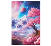 Cerisier Art Japonais Puzzle Adulte 1000 Pièces Artisanat Cadeau Famille Puzzles Classique 3D Puzzle Jouet en Bois Cadeau Unique Décoration Intérieure (78×53cm)