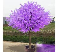 Cerisier artificiel avec fleurs artificielles faites à la main, arbre artificiel réaliste pour intérieur/extérieur, maison, bureau, fête et décoration de mariage