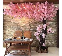Cerisier artificiel en fleurs - Grand arbre rose en soie pour décoration d'intérieur et d'extérieur fait à la main 1,8 m pour la maison, le bureau, les fêtes, les mariages