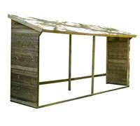 Abri-bûches en bois 203 x 114,5 x 410 cm Memphis - Cerland