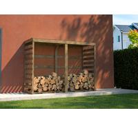 Cerland Abri bûches en bois autoclave Colombus XL - 238 x 82 x 174 cm - 505613