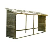 Abri-bûches en bois 203 x 114,5 x 410 cm Memphis - Cerland