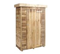 CERLAND Armoire de Jardin Bois Theo - 0,7 m² - 131 x H69 x 200 cm -