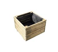 Bac à Fleurs JARDIPOLYS Oslo carré 40X40 cm traitement autoclave CL3