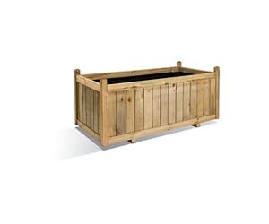 CERLAND Bac à Fleurs rectangulaire en Bois Vendôme - 120 x 60 x 50 cm