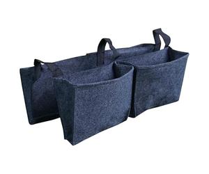 CERLAND Balconnière 4 Sacs Gris en Feutre géotextile - 60x20x30 cm - 3 L -