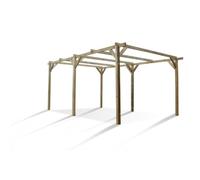 CERLAND Carport 1 Voiture en Bois - Henri 15 m² - 512x300x226 cm