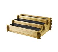 CERLAND Carré Potager en Bois 154L Angelic - 80 x 80 x 36 cm