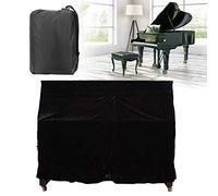 Cerlingwee Housse de Piano Droit, Housse de Piano élasticité Anti-poussière, Polyester 153 x 35 x 110 cm pour intérieur