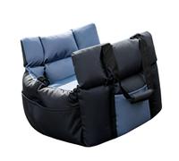 Cerlingwee Siège de Voiture pour Animaux de Compagnie, Lit de Voyage de sécurité Confortable et étanche pour Chiens SUV, Siège de Voiture Portable et Réglable pour Camionnettes 19,69 X 18,9 X 16,54