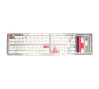 Cerlyiont 126 Touches Keycaps Rose Blanc PBT Clavier Keycaps Sublimation Thermique XDA Hauteur Bricolage Keycaps pour Clavier mécanique Anglais