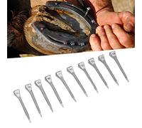 Cerlyiont 250 pièces clou de sabot, haute résistance à la traction, bonne élasticité, fer à cheval en acier, outil ferme, accessoire pour ongles, outil pour cheval, clous de sabot,