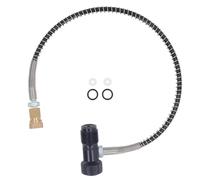 Cerlyiont Adaptateur d'équipement de Remplissage de Paintball G5 / 8, Extension du Tuyau d'air, Système de Charge de Remplissage du système de Charge Whip avec connecteur Qick mâle et