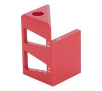 Cerlyiont Alliage d'aluminium de couleur rouge 45 degrés de marque de marque de marque de jeu de scripteur