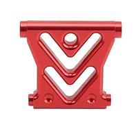 Cerlyiont Coltre Avant de Voiture RC, Lunette Anti-Collision Aluminium RC Car Cé Pension Avant en Alliage, Pare-Chocs Avant en métal, pièces de Robot RC Crawler, pour axial RBX10 RYFT 1/10 (Rouge)
