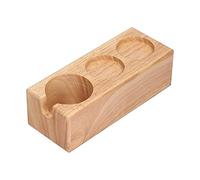 Cerlyiont Support de doseur de filtre à café, Station de bourrage, support de filtre, couleur bois pour et cafés