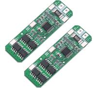 Cermant Lot de 2 chargeurs 3S 11,1 V 12 V 12,6 V 10 A 18650 PCB BMS Panneau de protection de batterie au lithium Li-ion Module de charge pour moteur de perceuse
