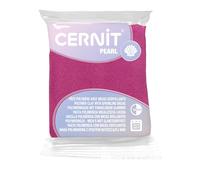 CERNIT CE0860056460C - Un Pain de Pâte Polymère PEARL - Pâte à Modeler à Cuire - Couleur Magenta - Bloc de 56 g