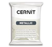 CERNIT CE0870056085C - Un Pain de Pâte Polymère Metallic - Pâte à Modeler à Cuire - Couleur nacré - Bloc de 56 g