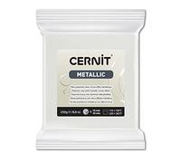 CERNIT CE0870250085C - Pâte polymère Metallic 250g Perle - Scintillant
