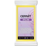 CERNIT CE0880500717C - Pâte polymère Opaline 500g - Jaune-Semi translucide