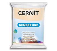 CERNIT CE0900056425C - Un Pain de Pâte Polymère Number one - Pâte à Modeler à Cuire - Couleur rose beige - Bloc de 56 g