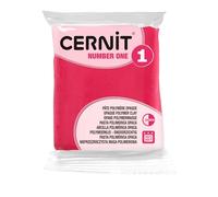 CERNIT CE0900056481C - Un Pain de Pâte Polymère Number one - Pâte à Modeler à Cuire - Couleur framboise - Bloc de 56 g