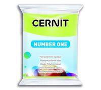 CERNIT CE0900056601C - Pâte polymère Number One 56g - Vert citron - Opaque