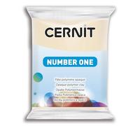 CERNIT CE0900056747C - Un Pain de Pâte Polymère Number one - Pâte à Modeler à Cuire - Couleur sahara - Bloc de 56 g