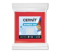 CERNIT CE0900250400C - Pâte polymère Number One 250g - Rouge - Opaque