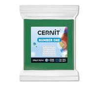CERNIT CE0900250600C - Pâte polymère Number One 250g - Vert - Opaque