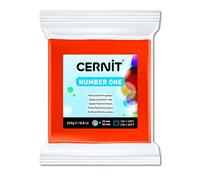 CERNIT CE0900250752C - Pâte polymère Number One 250g - Orange - Opaque