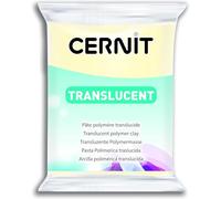 CERNIT CE0920056275C - Un Pain de Pâte Polymère Translucide - Pâte à Modeler à Cuire - Couleur saphie - Bloc de 56 g