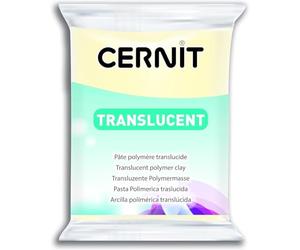 CERNIT CE0920056275C - Un Pain de Pâte Polymère Translucide - Pâte à Modeler à Cuire - Couleur saphie - Bloc de 56 g