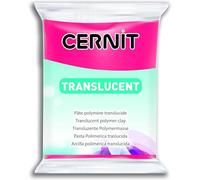 CERNIT CE0920056620C - Un Pain de Pâte Polymère Translucide - Pâte à Modeler à Cuire - Couleur emeraude - Bloc de 56 g