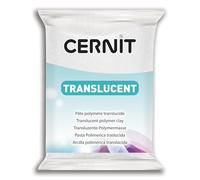 CERNIT CE0920056721C - Un Pain de Pâte Polymère Translucide - Pâte à Modeler à Cuire - Couleur ambre - Bloc de 56 g